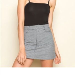 Brandy Melville Checkerboard Skirt